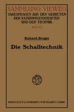 ISBN 9783663061229: Die Schalltechnik