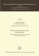 ISBN 9783663066958: Untersuchungen von Drucken auf den tierischen Körper / I: Druckreception bei Fischen und ihre Mitwirkung bei der Orientierung im Raum / Otto Kuhn / Taschenbuch / 57 S. / Deutsch / EAN 9783663066958