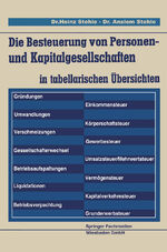 ISBN 9783663126829: Die Besteuerung von Personen- und Kapitalgesellschaften