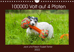 ISBN 9783673755248: 100000 Volt auf vier Pfoten - Jack und Parson Russell Terrier (Wandkalender 2022 DIN A4 quer)