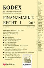 ISBN 9783700768005: KODEX Finanzmarktrecht Band I 2017 - BWG/CRR/CRD/ESAEG/BaSAG