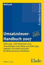 ISBN 9783707311013: Umsatzsteuer-Handbuch 2007