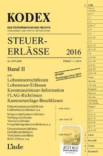 ISBN 9783707334418: KODEX Steuer-Erlässe 2016, Band II (Kodex des Österreichischen Rechts)