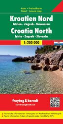 ISBN 9783707904598: Kroatien Nord, Istrien - Zagreb - Slawonien, Autokarte 1:200.000