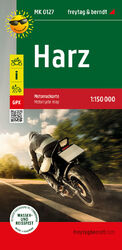 ISBN 9783707919851: Harz, Motorradkarte 1:150.000, freytag & berndt – Toureninfos, GPX Tracks, wasserfest und reißfest