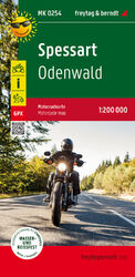 ISBN 9783707919882: Spessart, Motorradkarte 1:200.000, freytag & berndt - Odenwald, Toureninfos, GPX Tracks, wasserfest und reißfest