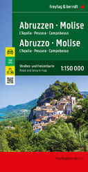 ISBN 9783707921212: Abruzzen - Molise, Straßen- und Freizeitkarte 1:150.000, freytag & berndt - L'Aquila - Pescara - Campobasso, mit Infoguide Top Tips