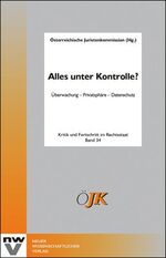 ISBN 9783708306186: Alles unter Kontrolle? - Überwachung - Privatsphäre - Datenschutz