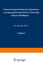 ISBN 9783709131701: Untersuchungsmethoden der allgemeinen und anorganisch-chemischen Technologie und der Metallurgie