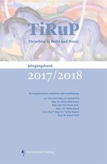 ISBN 9783709701829: TiRuP - Tierschutz in Recht und Praxis - Jahrgangsband 2017/2018