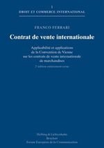 ISBN 9783719023805: Contrat de vente internationale – Applicabilité et applications de la Convention de Vienne sur les contrats de vente internationale de marchandises