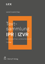 ISBN 9783727230370: Textsammlung IPR / IZVR – Internationales Privat- und Zivilverfahrensrecht