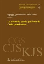 ISBN 9783727272066: La nouvelle partie générale du Code pénale suisse