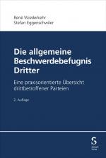 ISBN 9783727272233: Die allgemeine Beschwerdebefugnis Dritter – Eine praxisorientierte Übersicht drittbetroffener Parteien