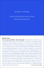 ISBN 9783727410710: Geisteswissenschaftliche Menschenkunde – Neunzehn Vorträge, Berlin 1908/1909 (Zyklus A)