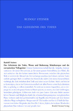 ISBN 9783727415913: Das Geheimnis des Todes / Wesen und Bedeutung Mitteleuropas und die europäischen Volksgeister. Fünfzehn Einzelvorträge 1915 in verschiedenen Städten / Rudolf Steiner / Buch / 416 S. / Deutsch / 2024