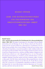 ISBN 9783727426551: Lehrstunden für Teilnehmende der erkenntniskultischen Arbeit 1906 - 1924 | Nach Erinnerungsaufzeichnungen von Teilnehmenden | Rudolf Steiner | Buch | Steiner, Rudolf - Rudolf Steiner Gesamtausgabe