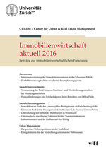 ISBN 9783728137531: Immobilienwirtschaft aktuell 2016 - Beiträge zur immobilienwirtschaftlichen Forschung