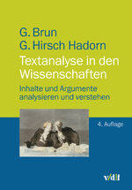 ISBN 9783728140333: Textanalyse in den Wissenschaften – Inhalte und Argumente analysieren und verstehen