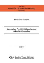 ISBN 9783736996748: Nachhaltige Produktivitätssteigerung im Zuckerrübenanbau