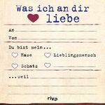 ISBN 9783742302045: Was ich an dir liebe – Klebezettel