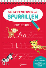 ISBN 9783743215146: Schreiben lernen mit Spurrillen - Buchstaben – Schreibblock mit vorgeprägten Linien für Vorschulkinder ab 5 Jahren