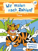 ISBN 9783743215757: Wir malen nach Zahlen! - Tiere - mit einfachen Symbolen - Beschäftigung für Kinder ab 4 Jahren - Hilft gegen Langeweile zu Hause oder unterwegs!