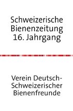 ISBN 9783745018103: Schweizerische Bienenzeitung 17. Jahrgang