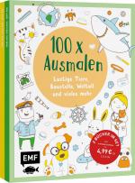 ISBN 9783745922578: 100 x Ausmalen – 2 Ausmal-Bücher im Bundle - Lustige Tiere, Baustelle, Weltall und vieles mehr