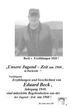 ISBN 9783750284227: Beck`s Erzählungen ; Unsere Jugend - Zeit um 1960 in Duchroth