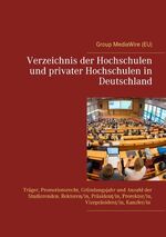 ISBN 9783752868111: Verzeichnis der Hochschulen und privater Hochschulen in Deutschland