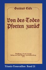 ISBN 9783753165868: Titanic-Trouvaillen / Von des Todes Pforten zurück - Titanic-Trouvaillen Band 21