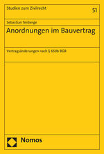 ISBN 9783756006014: Anordnungen im Bauvertrag - Vertragsänderungen nach § 650b BGB