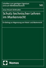 ISBN 9783756009084: Schutz technischer Lehren im Markenrecht