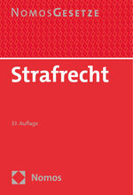 ISBN 9783756009589: Strafrecht - Textsammlung - Rechtsstand: 21. August 2024 (BGBl. I Nr. 266)