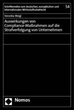 ISBN 9783756013289: Auswirkungen von Compliance-Maßnahmen auf die Strafverfolgung von Unternehmen