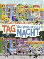 ISBN 9783757100254: Was passiert am Tag, was passiert in der Nacht? – Pappbilderbuch mit vielen Wimmelbildern zum Tagesablauf für Kinder ab 2 Jahren