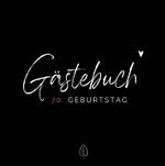 ISBN 9783758402920: 70. Geburtstag- Premium Gästebuch Blanko - Das edle und neutrale Ausfüllbuch für Erinnerungen, Fotos &amp; Glückwünsche. Gästebuch 70. Geburtstag. Black-White-Red Edition.
