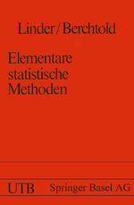 ISBN 9783764309053: Elementare statistische Methoden