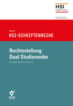 ISBN 9783766372871: Rechtsstellung Dual Studierender – HSI-Schriftenreihe Bd. 45