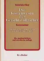 ISBN 9783768520980: Das Kostenwesen der Gerichtsvollzieher – Kommentar