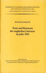 ISBN 9783769615838: Texte und Kontexte der englischen Literatur im Jahr 1595