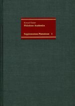 ISBN 9783772809712: Philodems Academica - Die Berichte über Platon und die Alte Akademie in zwei herkulanensischen Papyri. Supplementum Platonicum. - SPL 1