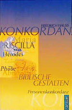 ISBN 9783775133005: Biblische Gestalten. Personenkonkordanz