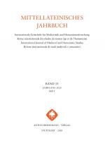 ISBN 9783777220161: Mittellateinisches Jahrbuch. Internationale Zeitschrift für Mediävistik und Humanismusforschung – Band 55 (2020), Heft 1