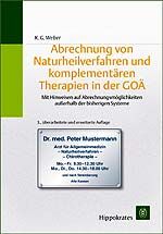 ISBN 9783777313641: Abrechnung von Naturheilverfahren und komplementären Therapien in der GOÄ