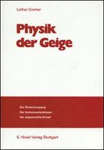 ISBN 9783777603728: Physik der Geige