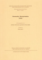 ISBN 9783777608464: Onomastica Slavogermanica XXIII