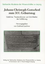 ISBN 9783777610771: Johann Christoph Gottsched zum 300. Geburtstag - Gelehrter, Theaterreformer und Schriftsteller der Aufklärung