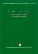 ISBN 9783777623535: Germanistische Linguistik als Lebensaufgabe - Gotthard Lerchner zum 75. Geburtstag